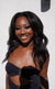 Woman with makeup against a white background